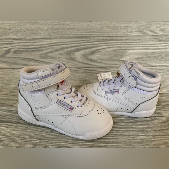 REEBOK KIDS FREESTYLE HI TODDLER WHITE SIZE 6 - Picture 10 of 13